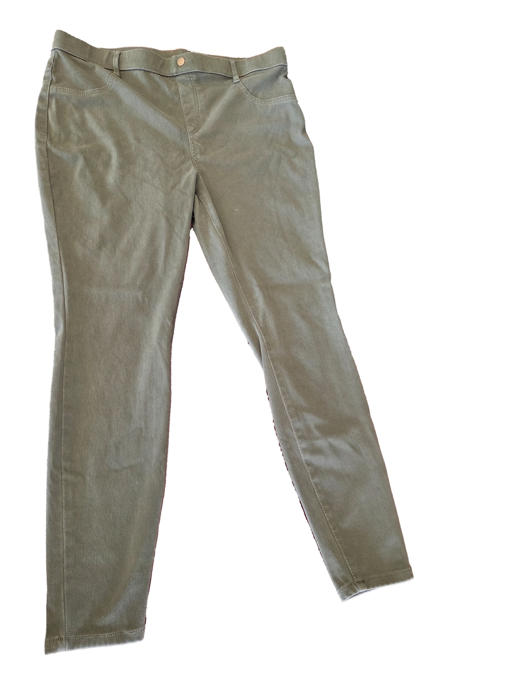 Olive Skinny Stretch Pants